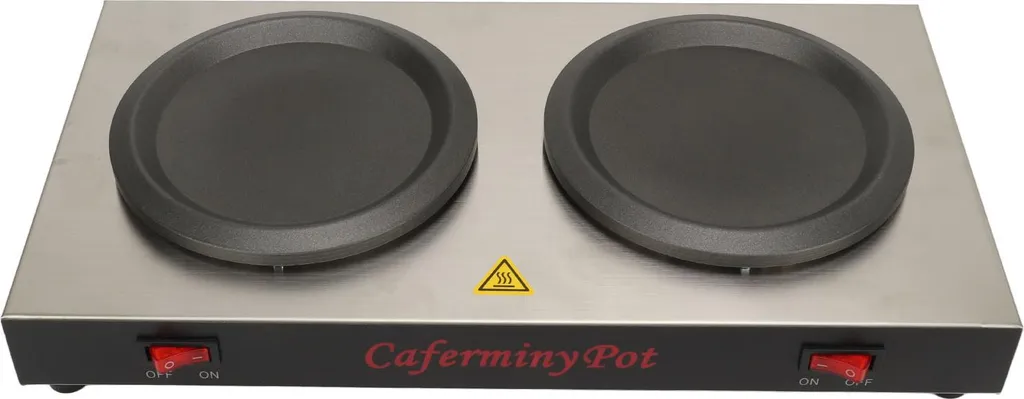 Plaque chauffante double pour café pour chariot de service et buffet