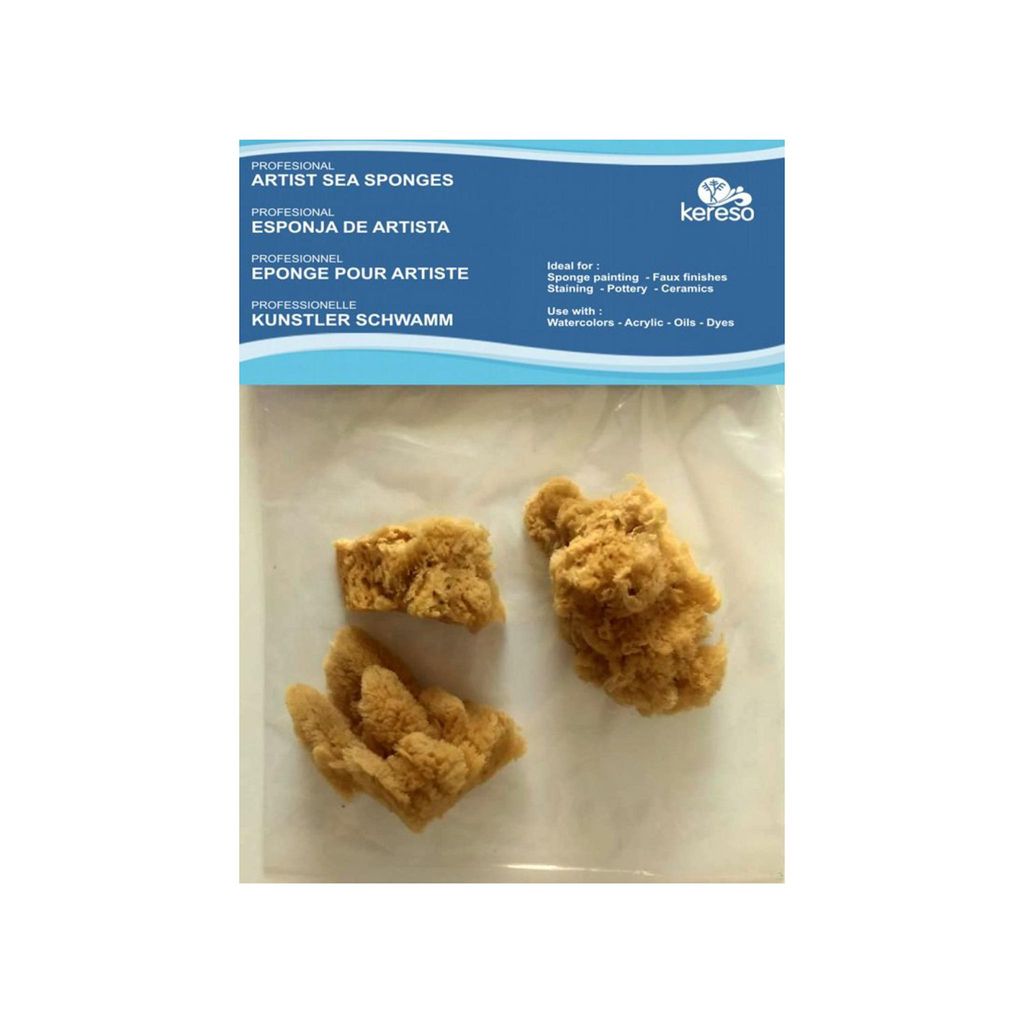 Natürliche Schwämme für feine Poren, 3er-Pack, 2,5–7,6 cm