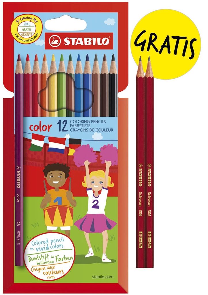 Stabilo® D/87-1998 Buntstift color Etui - 2,5 mm, Produktbild 