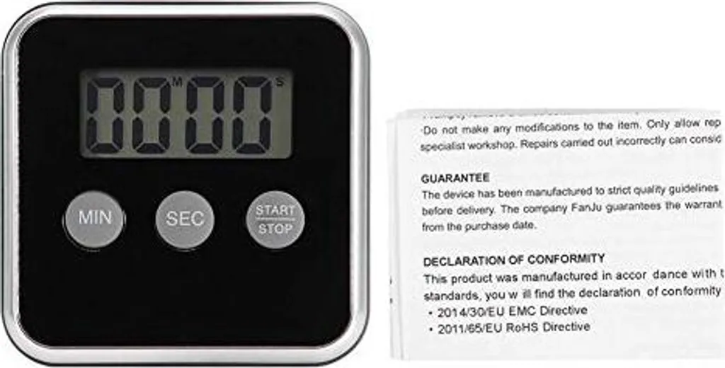 Timer Cucina Digitale Magnetico Mini Allarme Sonoro Display LCD - 9