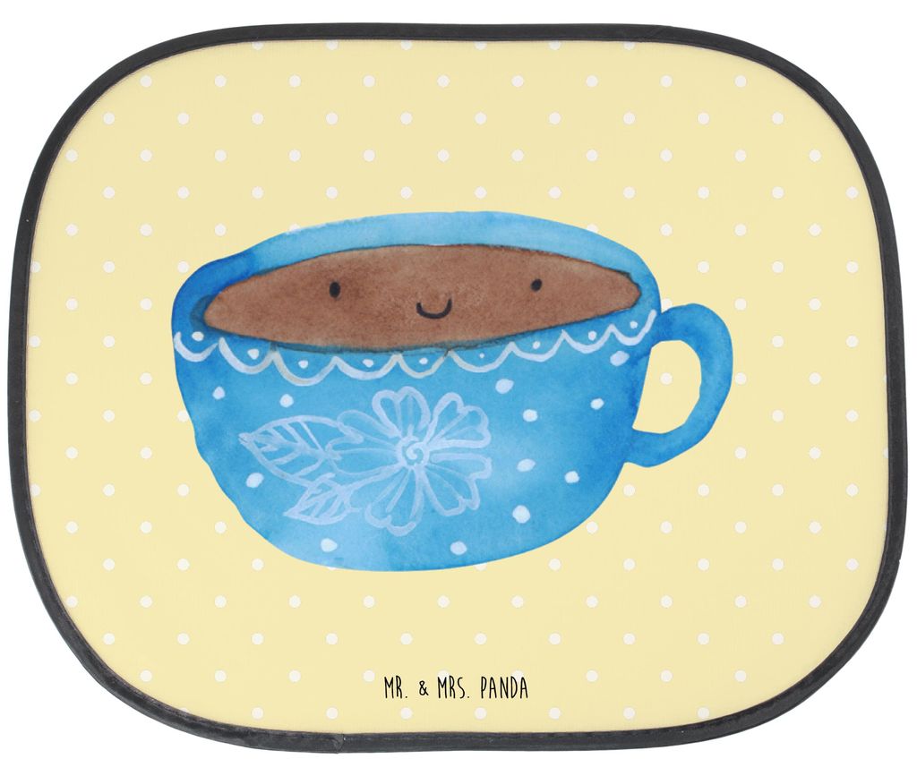 Mr. & Mrs. Panda Sonnenschutz Auto Kaffee Tasse - Gelb Pastell - Geschenk, hitzeschutz, Liebe, Glücklich, Fürs, Lustige Sprüche, kfz, Geschmack,...
