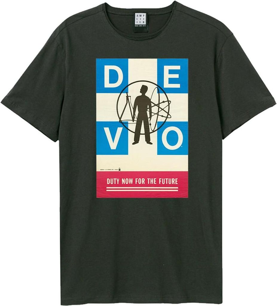 Amplified - "Duty Now For The Future" T-Shirt für Herren/Damen Uni GD4163 (S) (Holzkohle)
