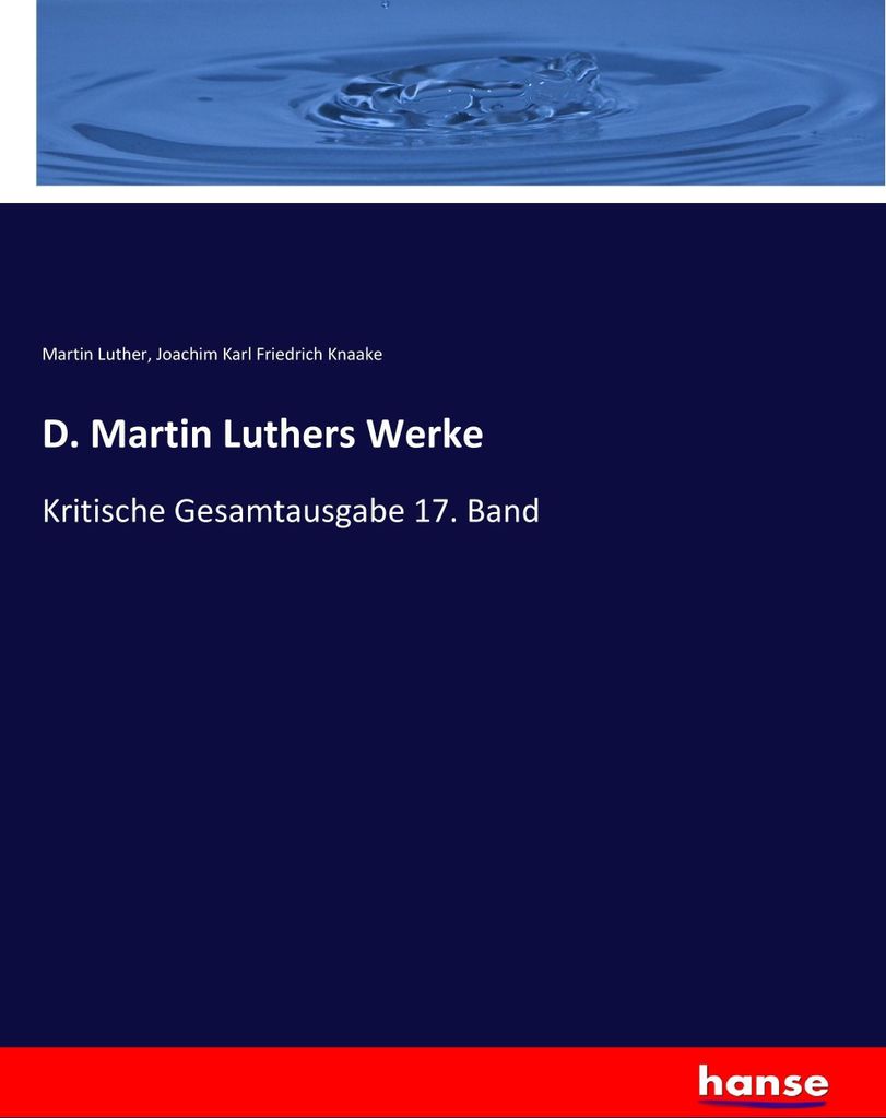 D. Martin Luthers Werke
