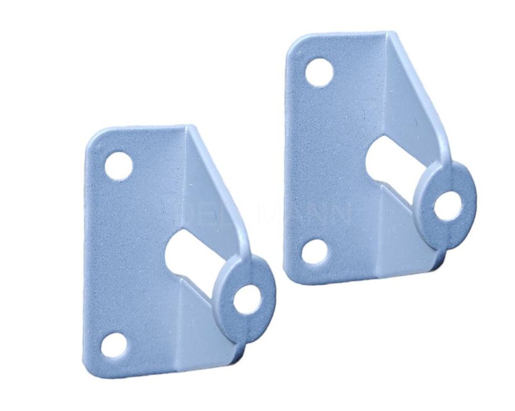 2 Griffadapter für Falttürengriffe 22 mm alufarbig Produktbild 