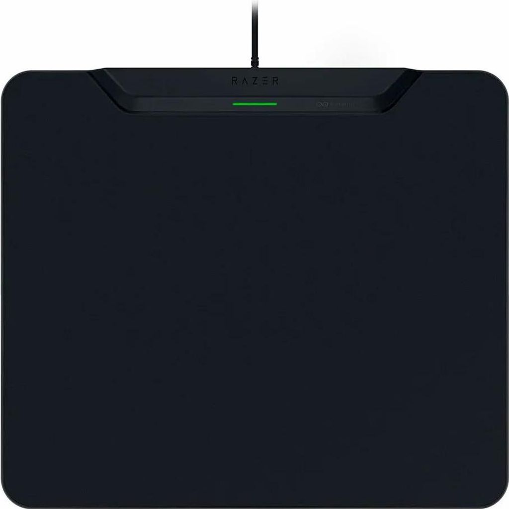 Razer HyperFlux V2, Schwarz, Einfarbig, Gummi, Anti-Rutsch-Basis, Gaming-Mauspad