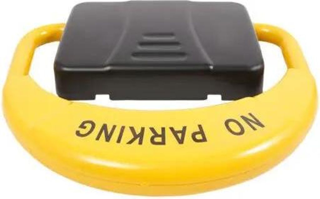 Parkplatzsperre - Funk-Parkbügel - Automatisch - IPX6 wasserdicht - Batterien 3 x D inkl. - Stahl - Gelb