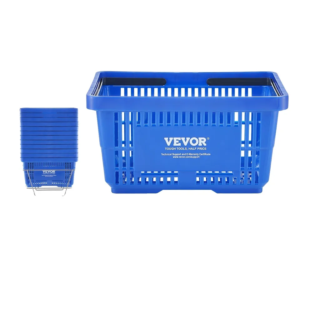 Chariot de course polyvalent bleu 24L charge 20 lbs lot de caddies duo