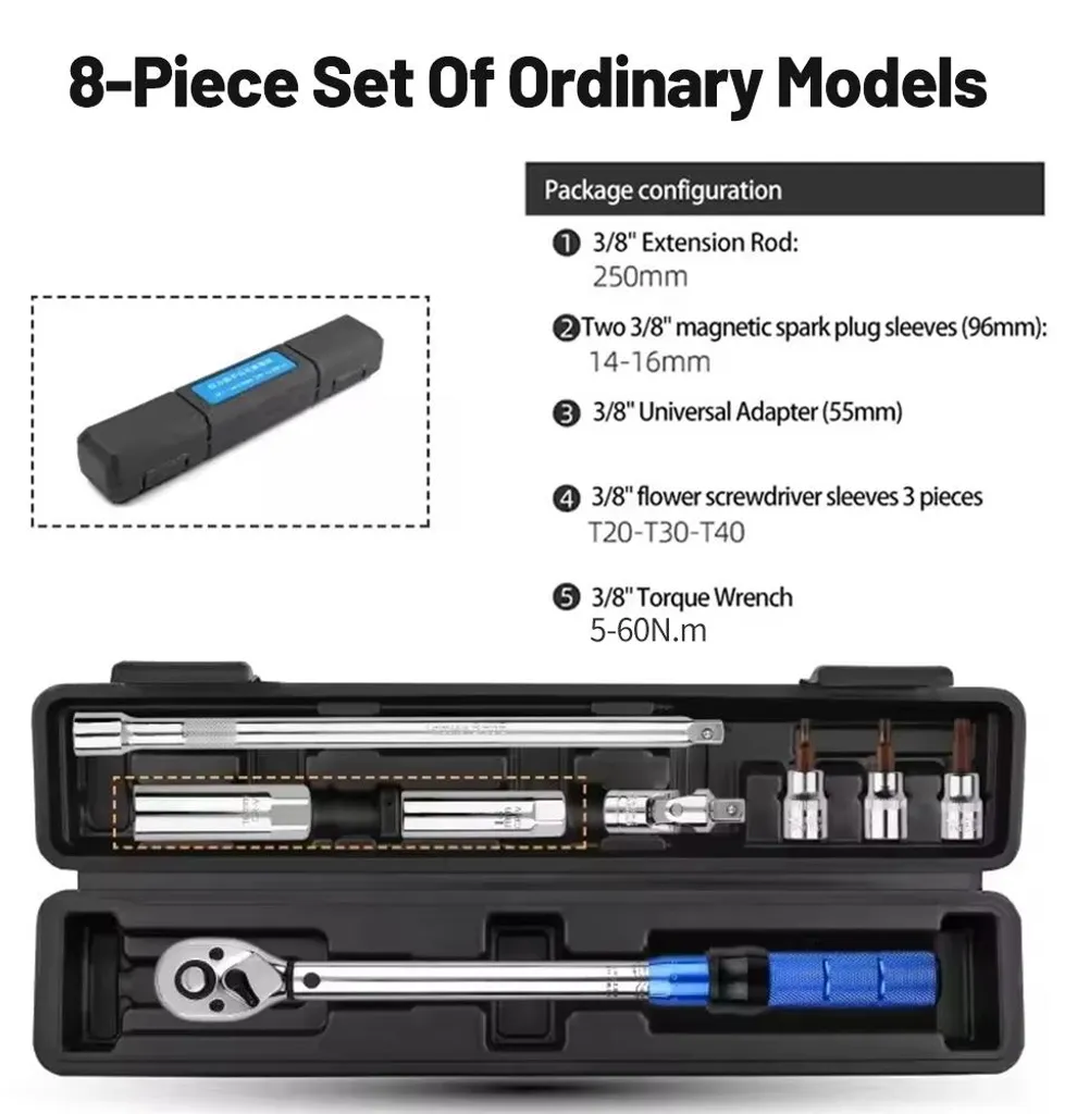 Coffret clé dynamométrique 60 N.m polyvalent pour mécanique et vélo - 3