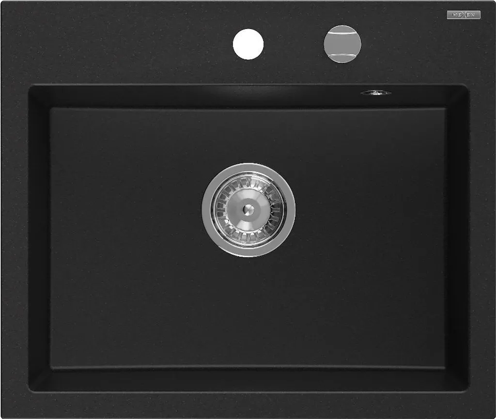 Lavello Granito Nero Mexen Oscar 580x490mm | Design Incasso Moderno