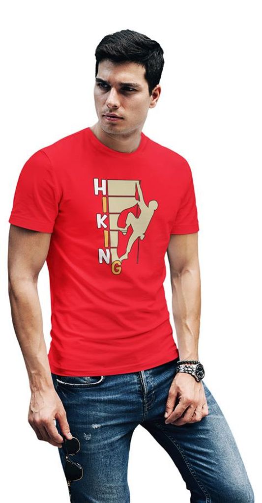 D&B Uni Polo ST00075 Hiking Rot-Größe 2XL
