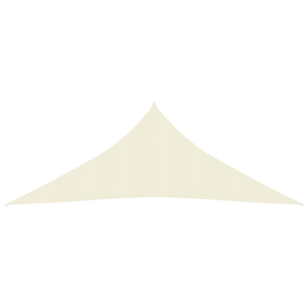 The Living Store Sonnensegel 160 g/m² Creme 4x4x4 m HDPE