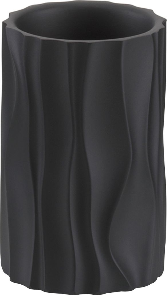 KELA Becher Merida polyresin schwarz 10,5 cm 7,0 cm KL-23765