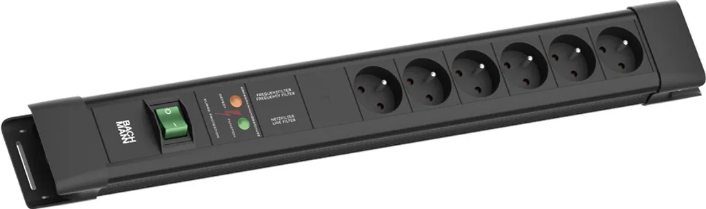 Multiprise 6 socles BACHMANN CONNECTUS 2m avec Interrupteur GVS