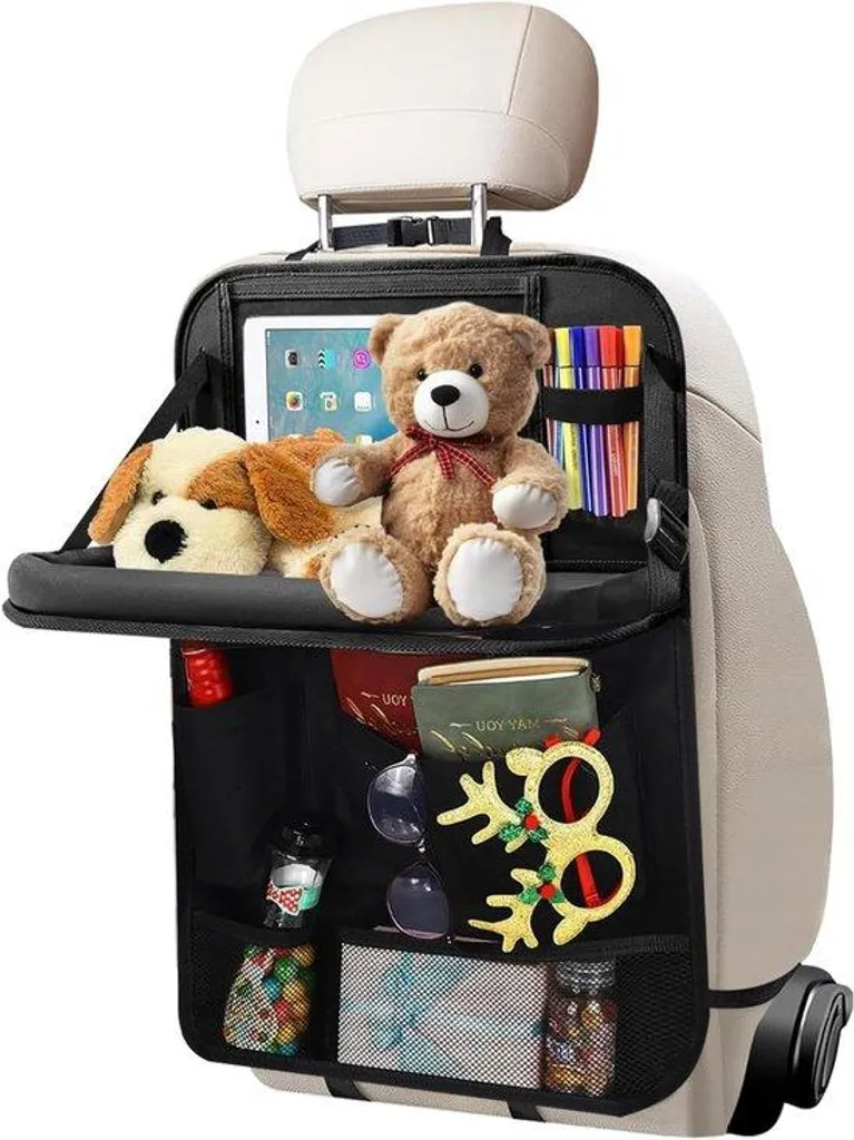 Accessoire voyage voiture enfant : organiseur avec tablette et rangement
