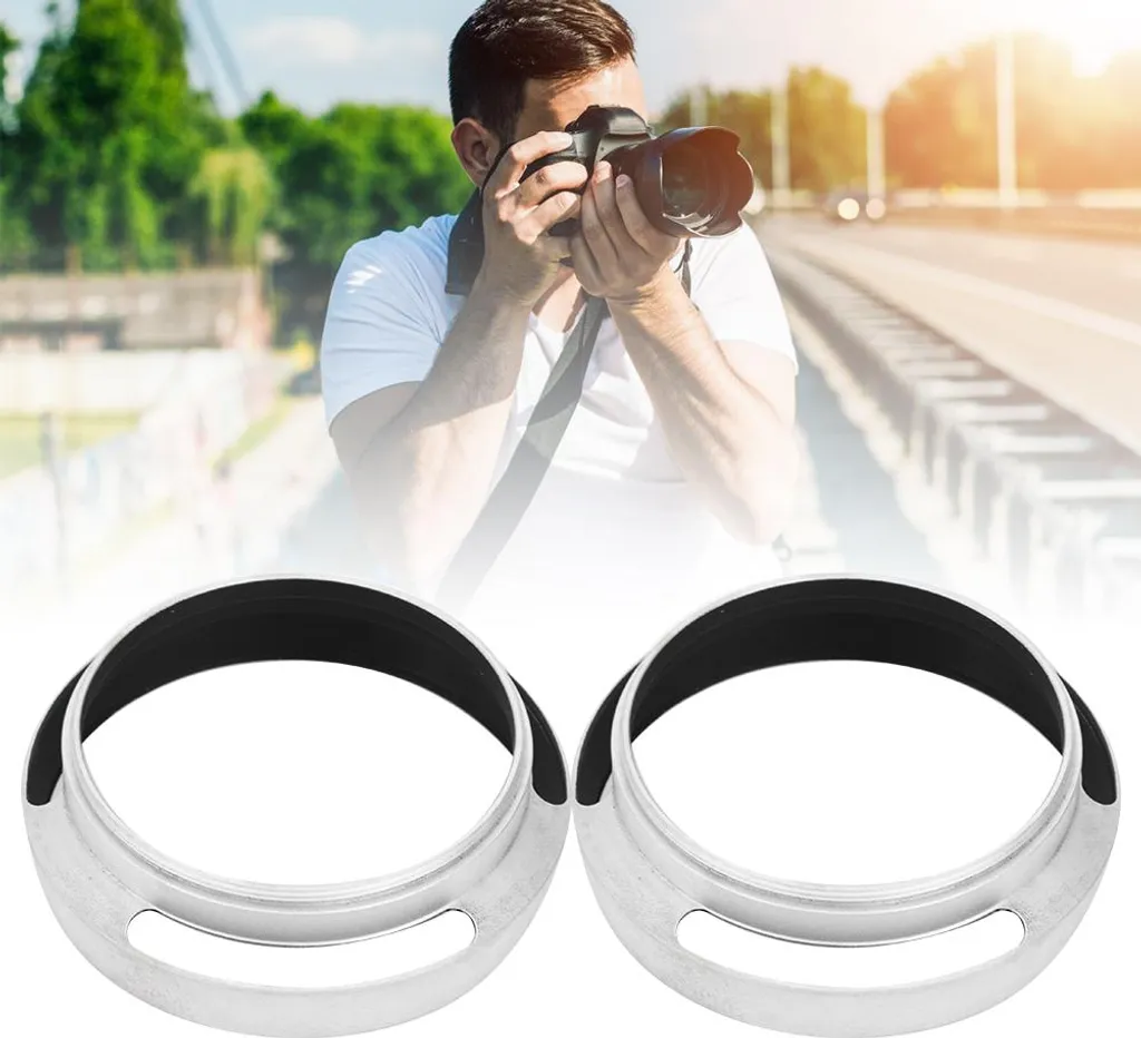 Paraluce In Lega 82mm Per Obiettivo Fotocamera - Superficie Opaca Antiriflesso, Protezione Da Urti E Agenti Atmosferici