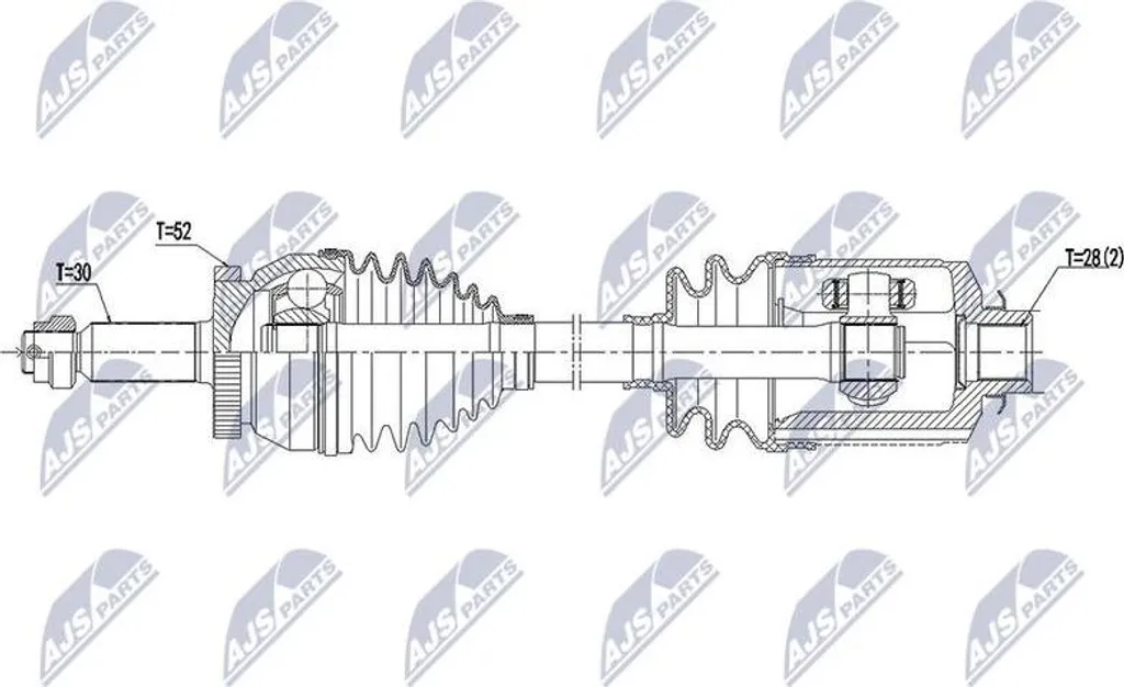 Cardan de transmission NTY NPW-HY-563 compatible iX55 OE 495013J0150