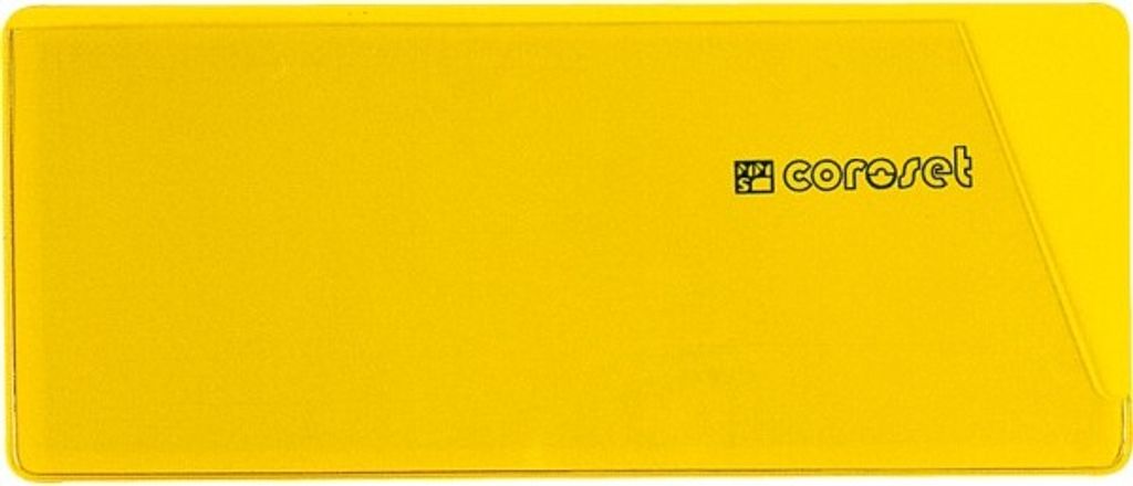 coroset magnetische Etikettenhalter, gelb, 137x58mm, 100/VE