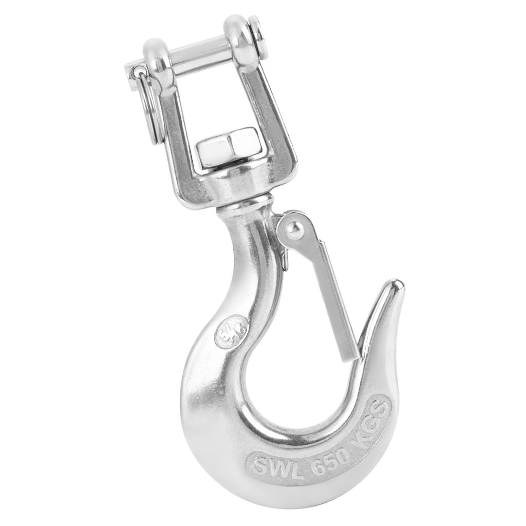 304 Stainless Steel Swivel Lifting Hook mit Latch Rigging Accessory (650KG)