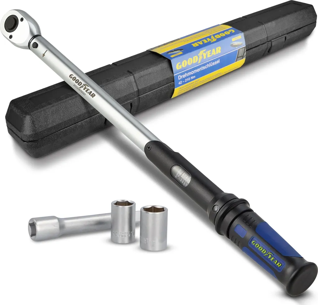 Coffret clé dynamométrique voiture Goodyear pour serrage de roue précis
