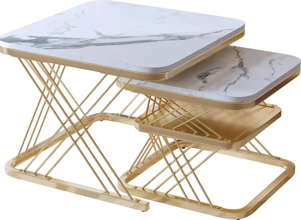 Table basse dorée robuste : la solution design pour petits et grands salons