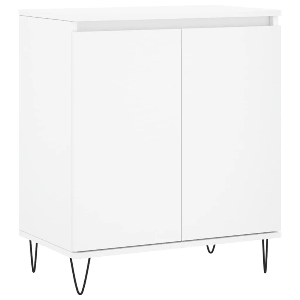 Credenza Bianca Ufficio 60x35x70 cm | Mobile Archivio Legno Moderno