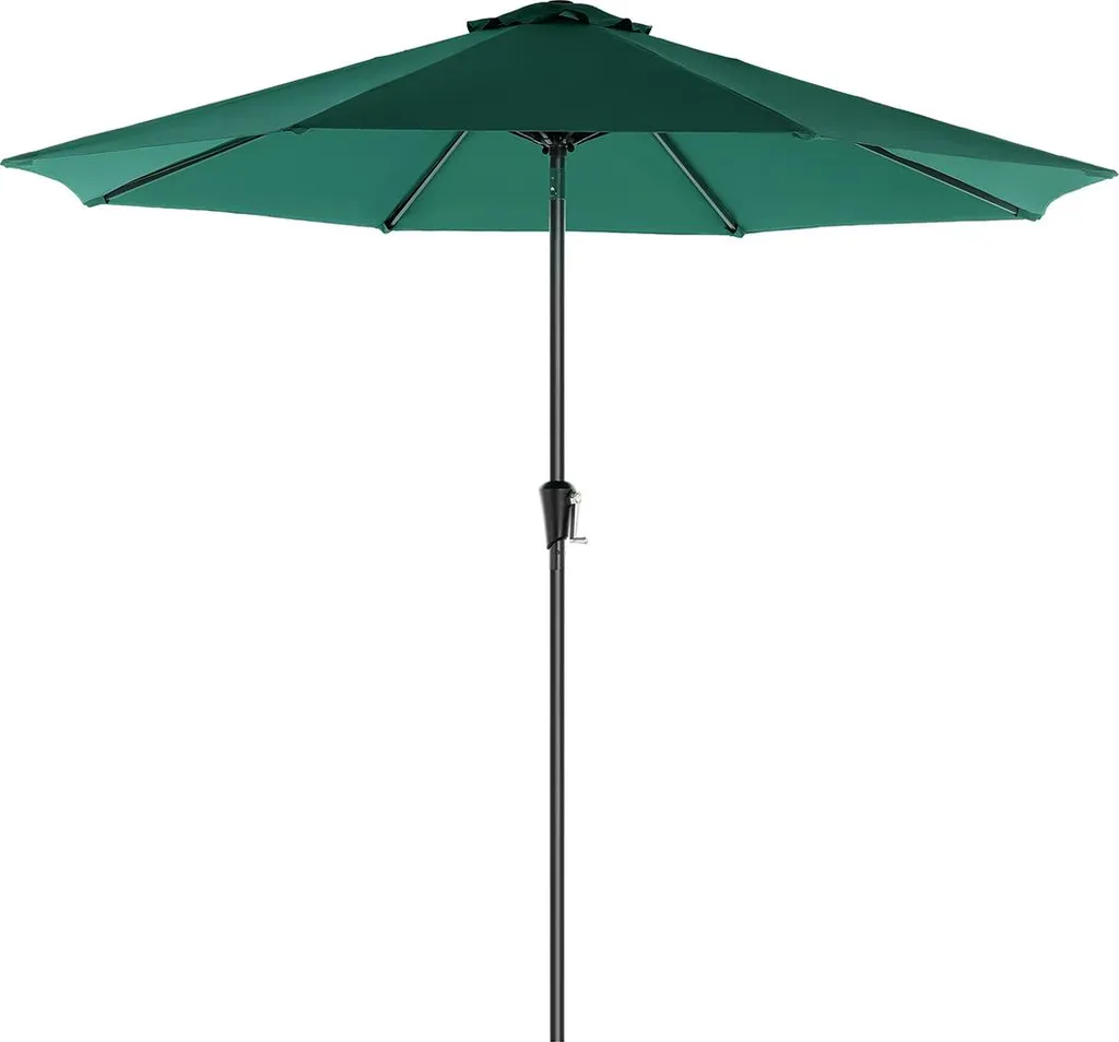 Parasol résistant au vent fort avec baleines en fibre de verre flexibles