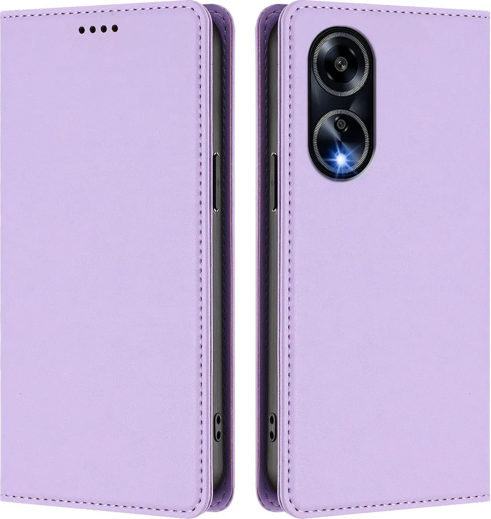 Offerta Custodia Oppo A98 5G Pelle Viola Chiaro - Miglior Rapporto Qualità