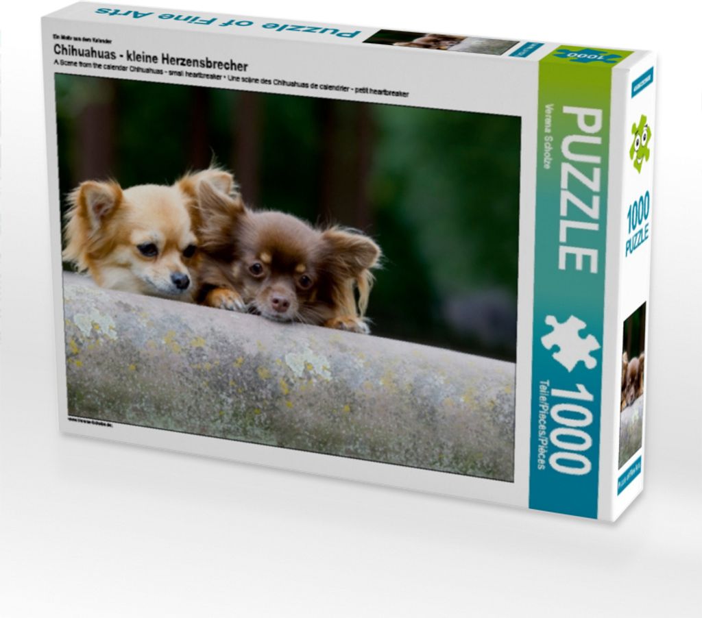 Calvendo Ein Motiv aus dem Kalender Chihuahuas - kleine Herzensbrecher 1000 Teile Puzzle quer 640x480mm, Scholze Verena; 7371382