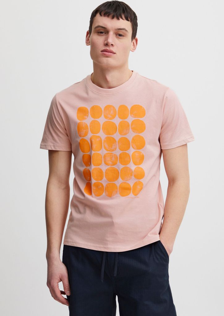 CASUAL FRIDAY CFThor printed tee Herren T-Shirt Kurzarm Shirt mit Print Rundhals-Ausschnitt Frontprint hochwertige Baumwoll-Qualität