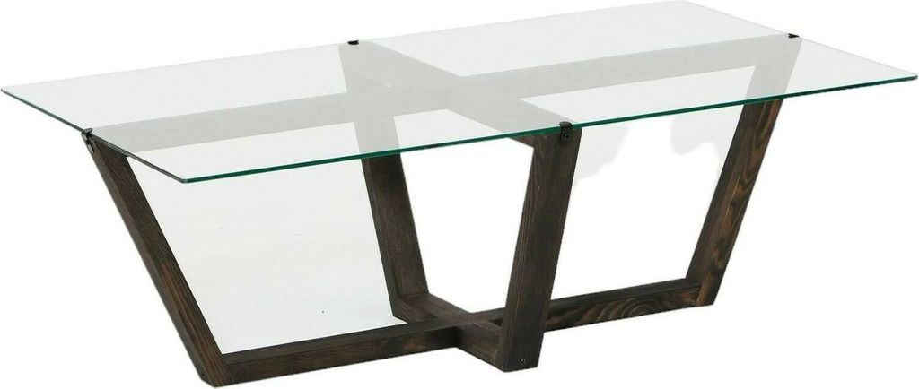 Dmora Couchtisch Vela 105x65x35h cm Schwarz Rechteckig