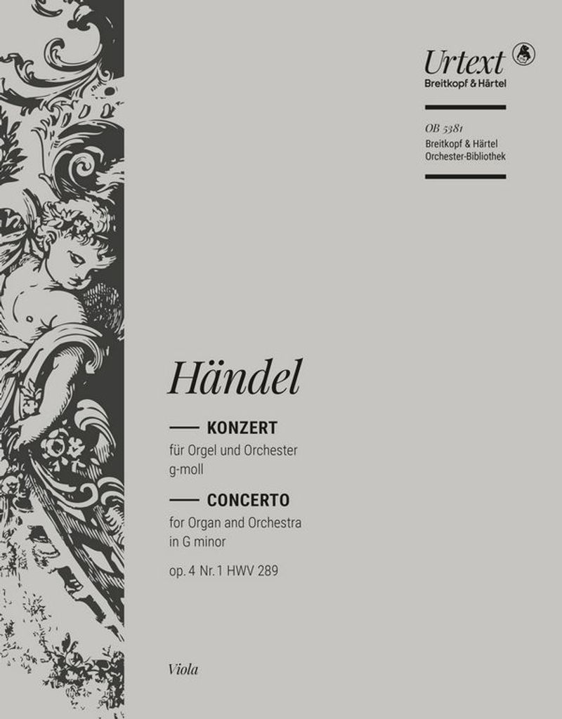Konzert g-Moll op.4,1 HWV289 für Orgel und Orchester Viola