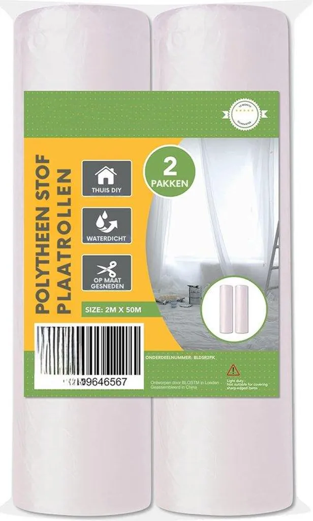 Bâche de protection transparente 2 rouleaux ultra résistante 2x50m