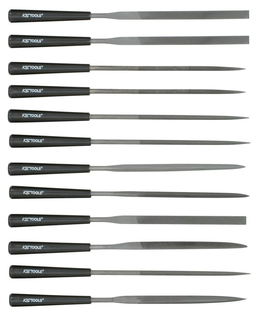 KS Tools 140.3050 Needle file set with plastic handle, Obrázok produktu 