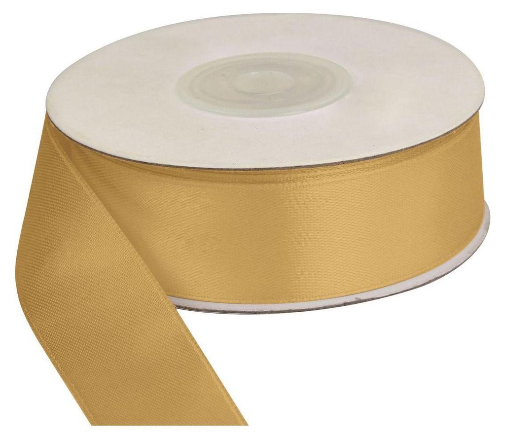 Tasiemka satynowa, wstążka złota 25mm/25m Zdjęcie produktu 