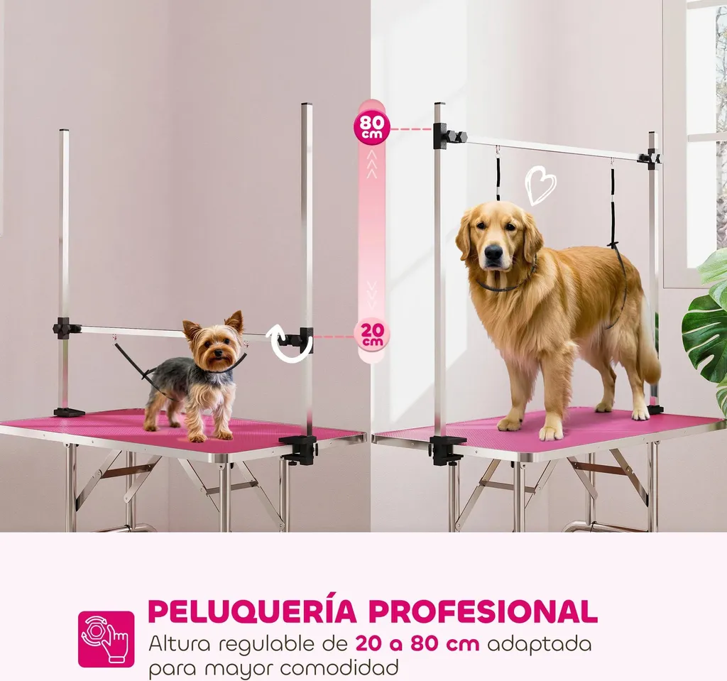 Table de toilettage stable et pliable : fini les glissades de votre chien