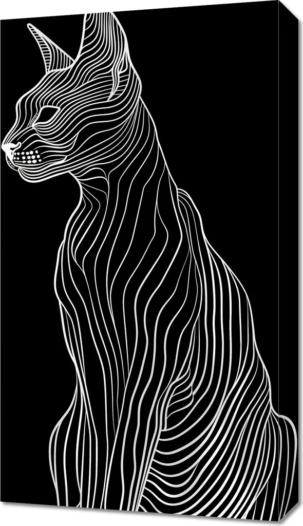 Décoration Murale Tableau Contour Minimal 40x70 cm pour Salon Moderne