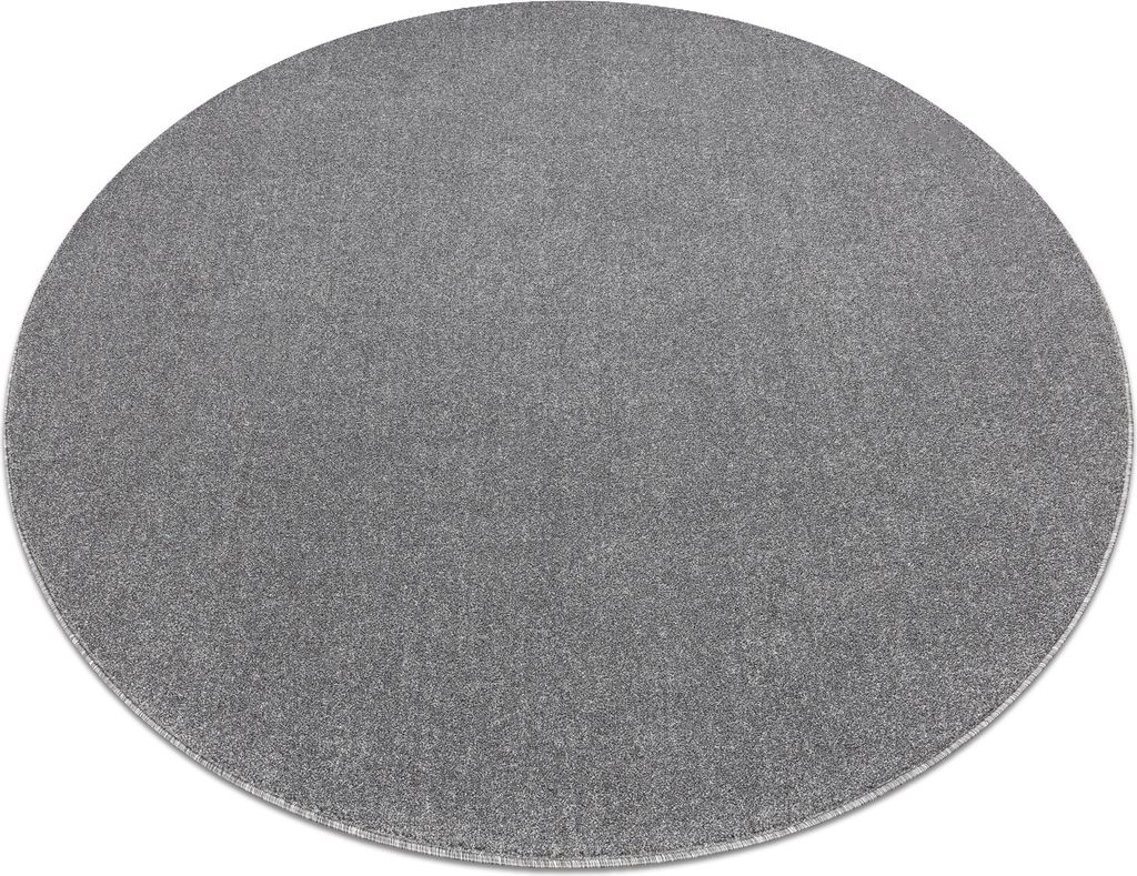 ETON PLUS Teppich Kreis hellgrau, einfarbig, einheitlich, schlicht Grau rund 150 cm