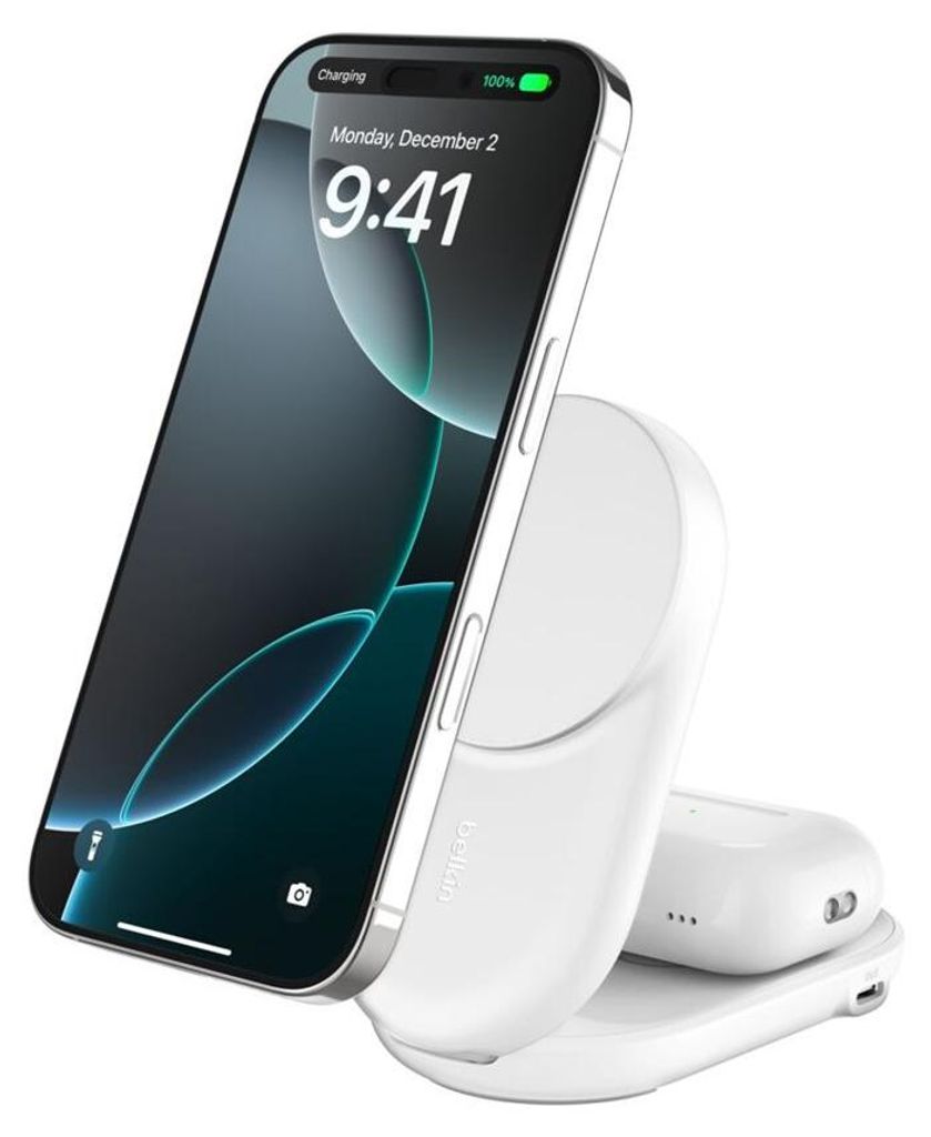 Belkin Qi2, Drinnen, USB, Kabelloses Aufladen, 1,5 m, Weiß Produktbild 