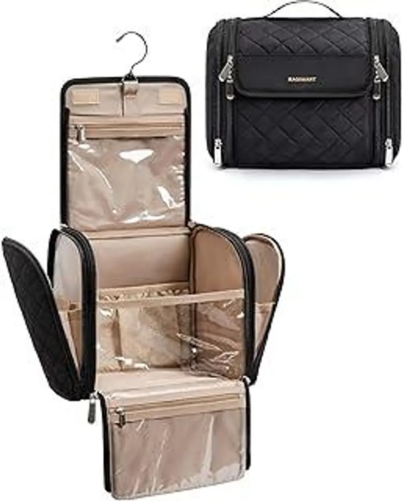 Beauty Case Viaggio BAGSMART: Borsa Toilette Donna Grande Appendibile