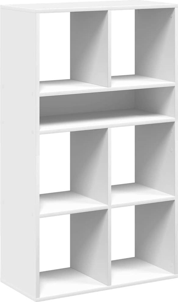 vidaXL Bücherregal Weiß 66x31x112 cm Holzwerkstoff