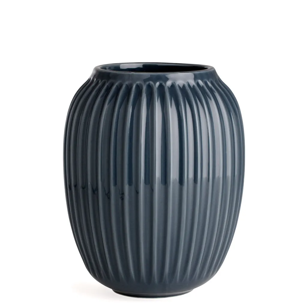 Vase de table Kähler Hammershøi 21 cm gris pour bouquet de fleurs
