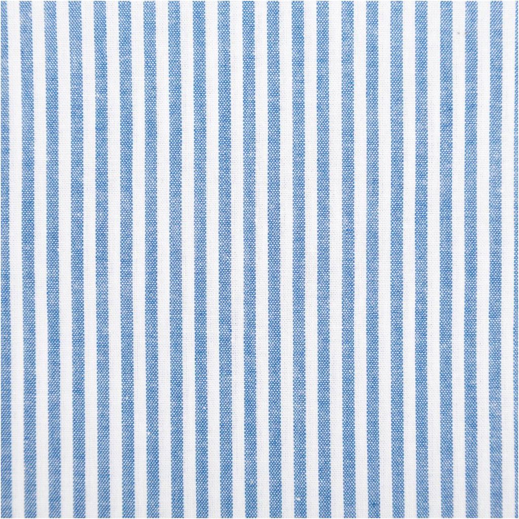 Popeline Meterware Streifen himmelblau weiß 3 mm 144 cm