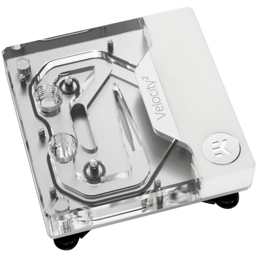 Bloc d'eau CPU LGA 1700 EKWB Nickel Acrylique Noir Finition Premium