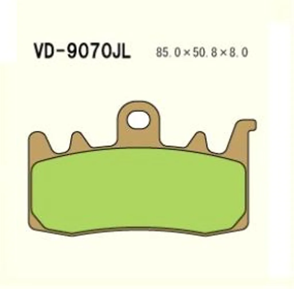 Plaquettes de frein Vesrah VD-9070JL (FA630HH) métal fritté japonais