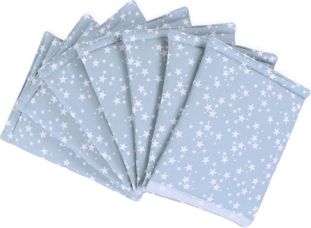 babybay Nestchen Ultrafresh für Maxi, Boxspring, Comfort, azurblau Sterne weiß