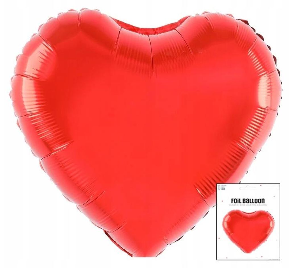 Fólia Balón Srdce Červená Narodeniny Strana Dekorácie 3D Obrázok produktu 