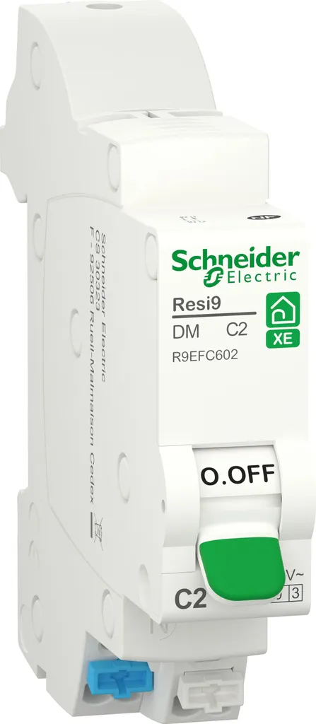 Disjoncteur 2A Schneider pour protection VMC et sonnette - Resi9 XE