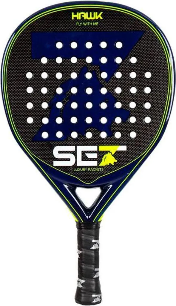 Raquette de Padel Hawk Puissance et Contrôle pour Joueurs Réguliers Noir