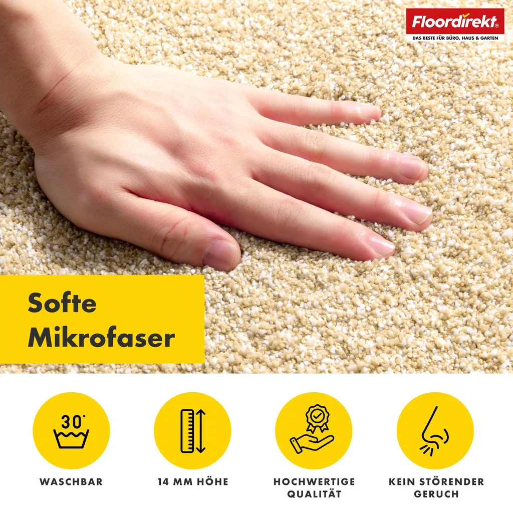 Tappetone Bagno Floordirekt Nasa 60x150 cm Beige | Casa e Bambini - 4