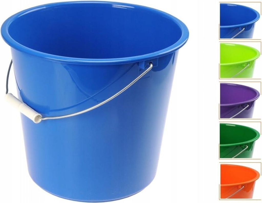 Kunststoff-Haushaltseimer 10l mehrfarbig Produktbild 